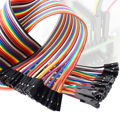 1.25mm 40 PIN Flat Rainbow Ribbon Cable Du Pont Linie Brotschneidebrett GPIO verkabelt