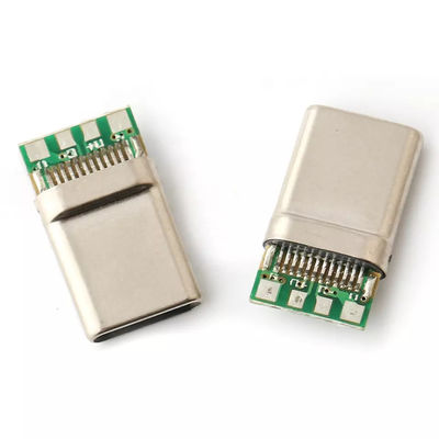 12-poliger USB 3.1 USB C Stecker Lötdraht PCB USB Plug Interface