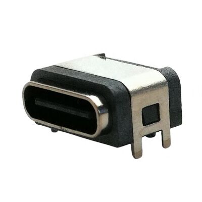 IP67 Wasserdichter USB-Anschluss 6-poliger horizontaler Oberflächenmontage-USB-Typ-C-Buchsenanschluss
