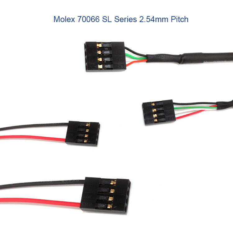 Kundenspezifischer Kabelbaum Molex 50-57-9404 mit SL 2.54mm 4 Verbindungsstück der Weisen-70066
