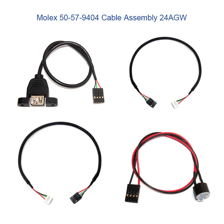 Kundenspezifischer Kabelbaum Molex 50-57-9404 mit SL 2.54mm 4 Verbindungsstück der Weisen-70066
