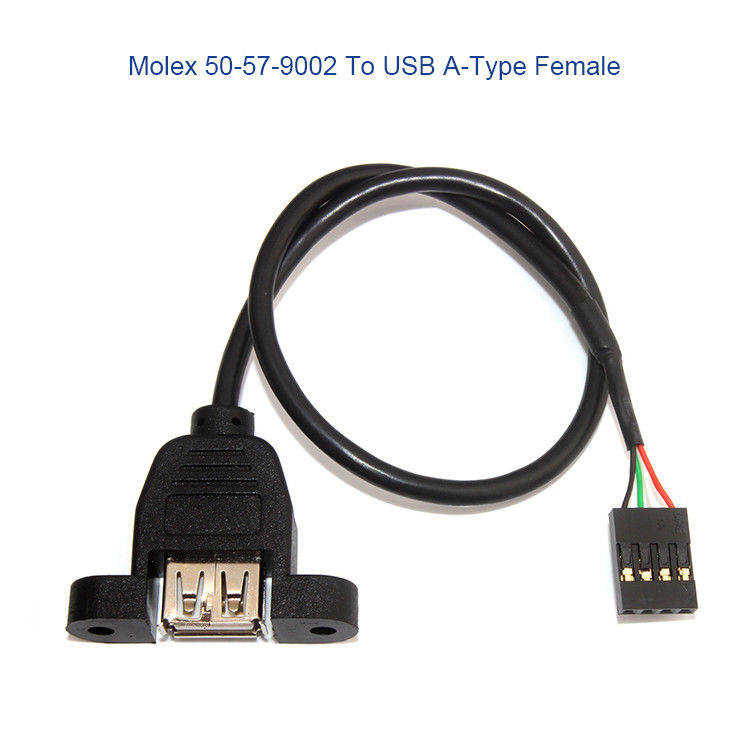 Kundenspezifischer Kabelbaum Molex 50-57-9404 mit SL 2.54mm 4 Verbindungsstück der Weisen-70066