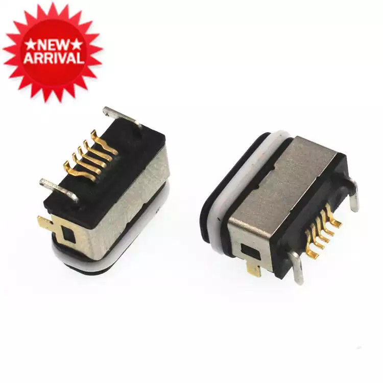 Wasserdichter Micro-Mini-USB-Typ-C-Ladeanschluss 24-polig mit Metallgehäuse
