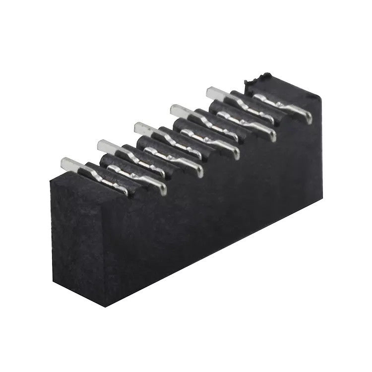 Schwarzer 1,0-mm-Raster, umkehrbarer Kontakt, vertikaler SMT-Typ FPC-Steckverbinder Bar-to-Bar
