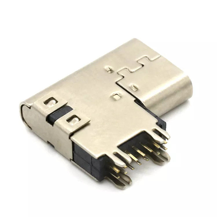 Seitlicher Einsatz 14-polige Buchse Ladeanschluss 3.1 USB C PCB-Anschluss SMT-Buchse