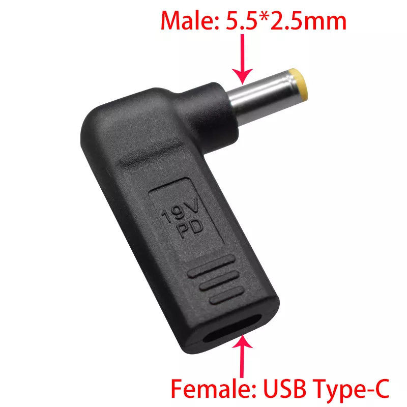 USB Typ C Buchse auf DC 5525 Stecker Konverter PD Decoy Spoof Trigger Plug Jack