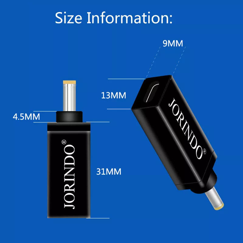 100 W USB Typ C Buchse auf DC 5,5 x 2,5 mm Stecker PD-Anschluss Schnelle Schnellladung