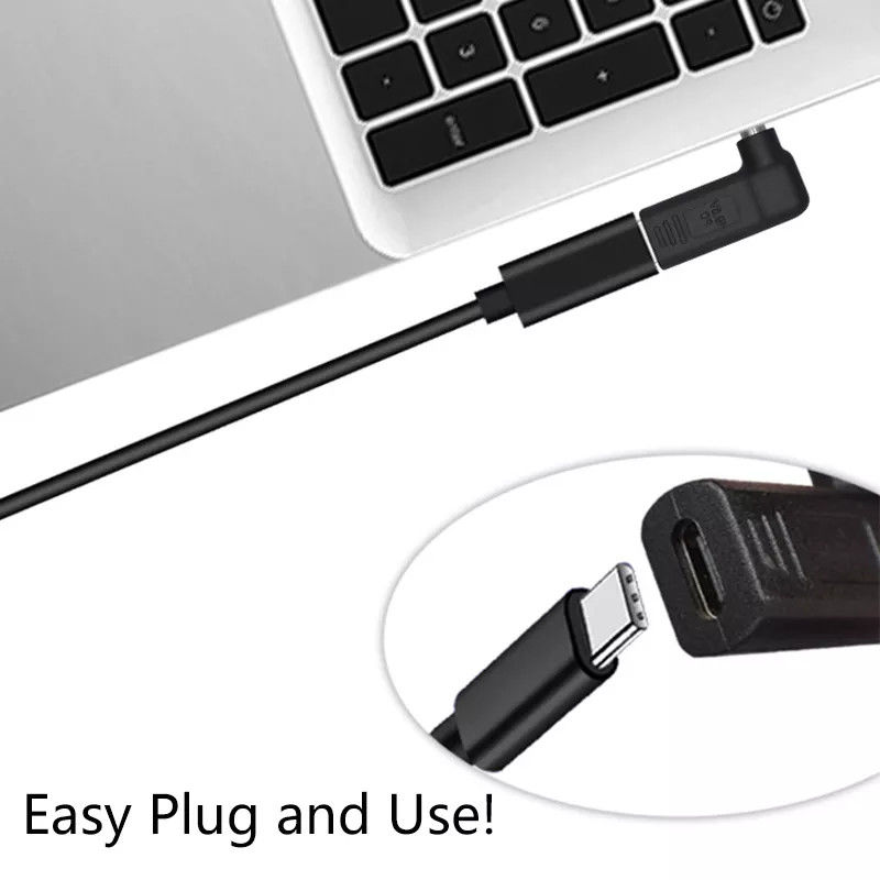 100 W USB Typ C Buchse auf DC 5,5 x 2,5 mm Stecker PD-Anschluss Schnelle Schnellladung
