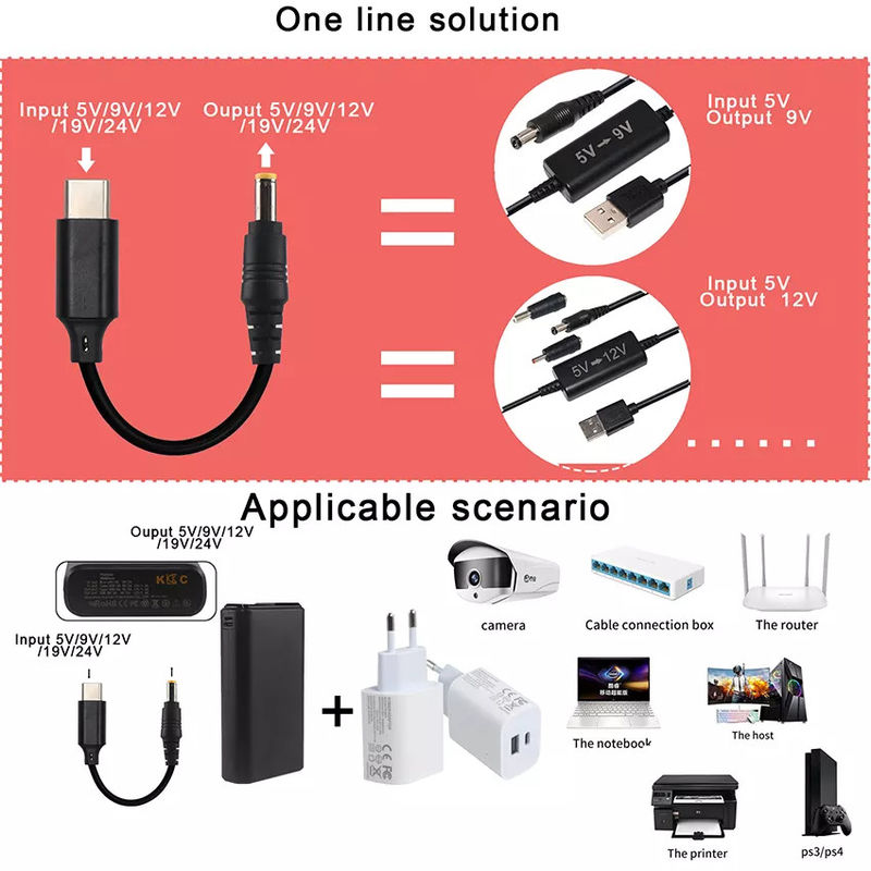 DC 15 V Typ 20 V Konverter USB C Pd Trigger 5525 mm