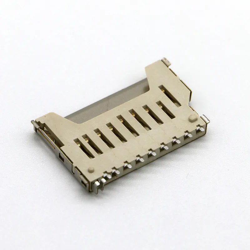 Kurze der codierten Karte des Körper-9Pin Sd Verbindungsstück-Stoß-Stoß-Art kupfernes Shell