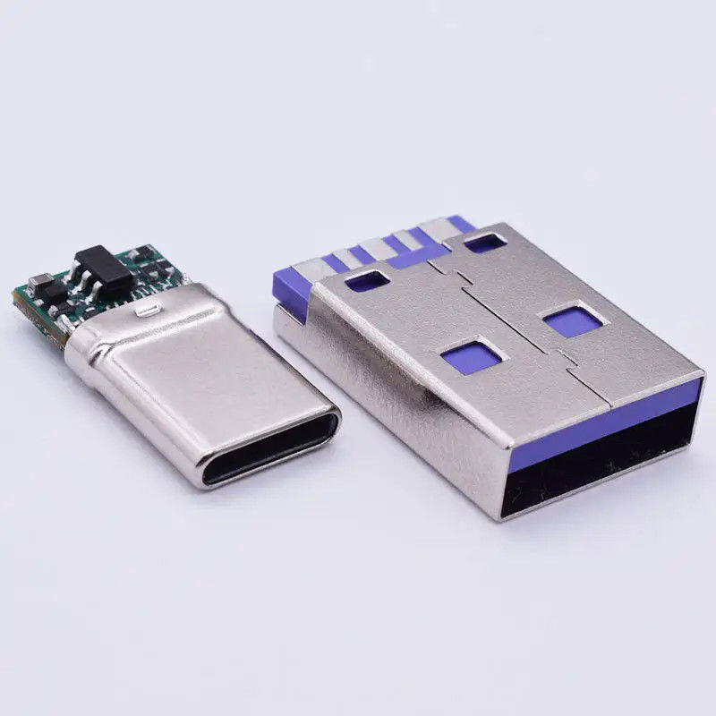Wasserdichtes USB 3.1 Typ C 24-Pin weiblicher Steckverbinder Horizontale SMT DIP Montage Sinking Plate USB Steckdose