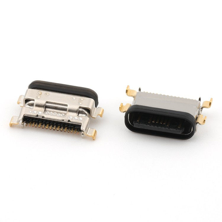 USB C 16Pin Typ C weiblicher Stecker Mittelmont 1,13 mm IPX8 wasserdicht mit LIM