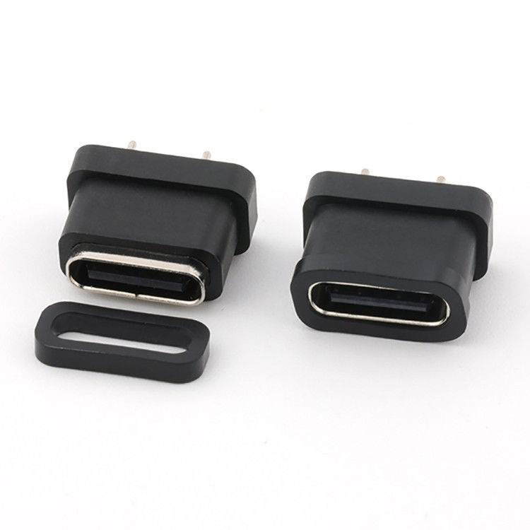 24Pin USB Typ C weiblicher Stecker vertikaler Typ IPX8 wasserdicht