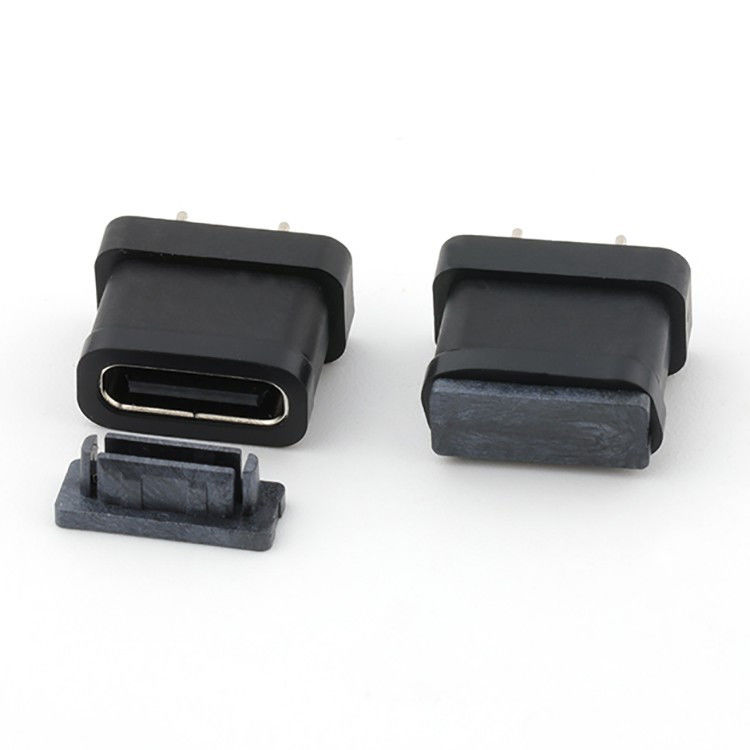 24Pin USB Typ C weiblicher Stecker vertikaler Typ IPX8 wasserdicht