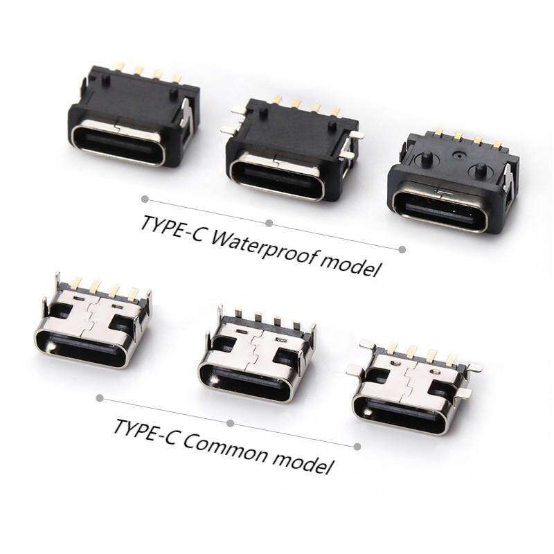 Wasserdicht Dip USB-Anschluss 6pins weibliche rechten Winkel wasserdicht Typ-C-Anschluss