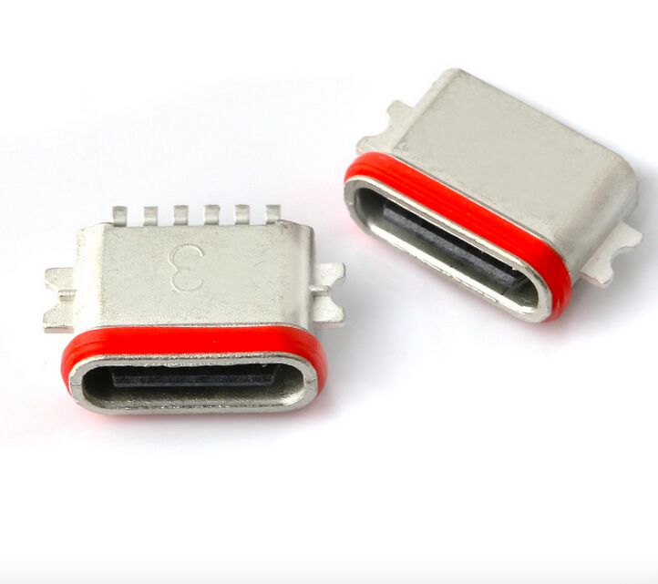 Professioneller Hersteller von wasserdichten USB Typ C 6P Full SMT-Anschlüssen IP67 USB 3.1 SMD-Anschlüssen