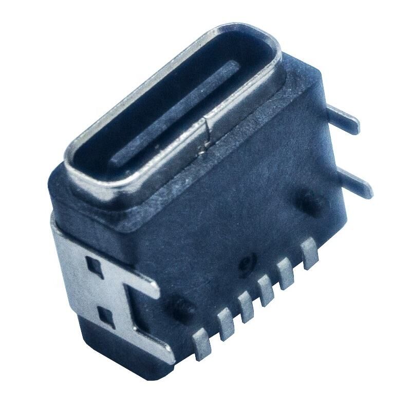 Wasserdichtes Panel Mount PCB 6 Stift weiblicher USB-Typ-C-Anschluss