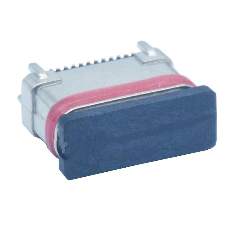 Wasserdichter SMD vertikaler Zinkpulvermetallurgie 24-Pin-Buchse Typ-c-Anschluss USB-Ladeport-Stecker