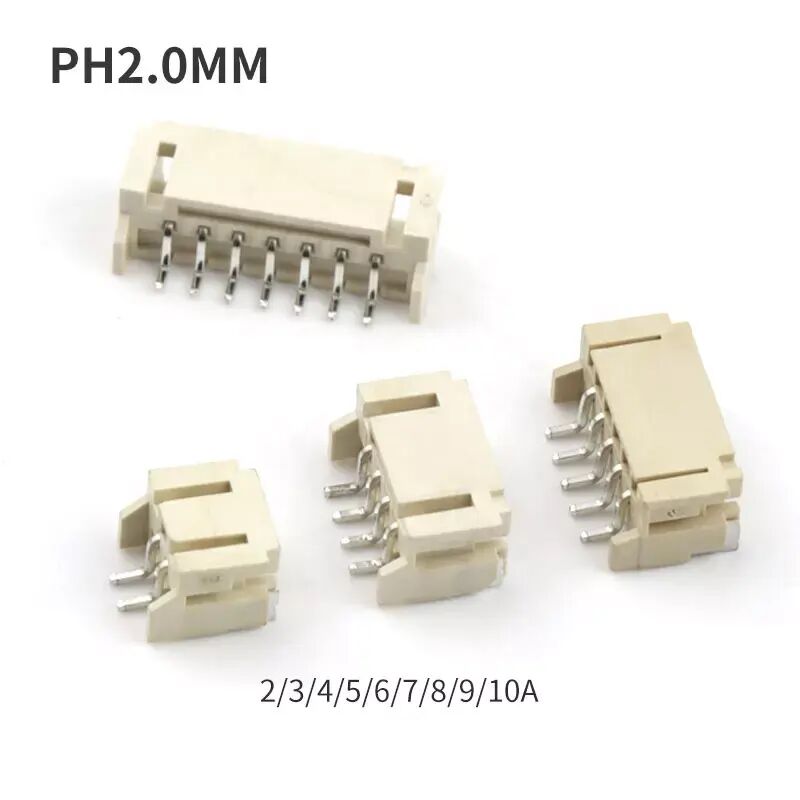Wired to Board SMD Connector PH 2,0 mm 6pins SMT vertikaler Waferanschluss mit Abdeckung