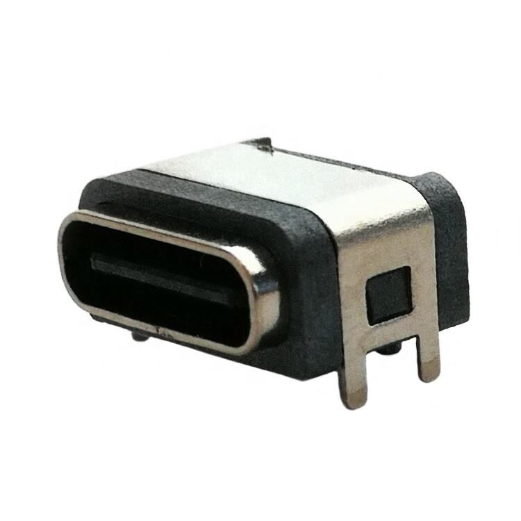 IP67 Wasserdichter USB-Anschluss 6-poliger horizontaler Oberflächenmontage-USB-Typ-C-Buchsenanschluss