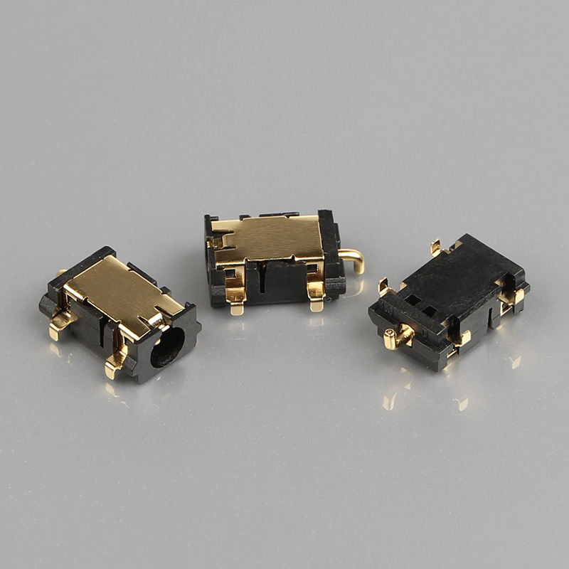 5-PIN DC-058-1,3mm DIP Messingkontakt Nylongehäuse DC-Stromadapterstecker Buchse
