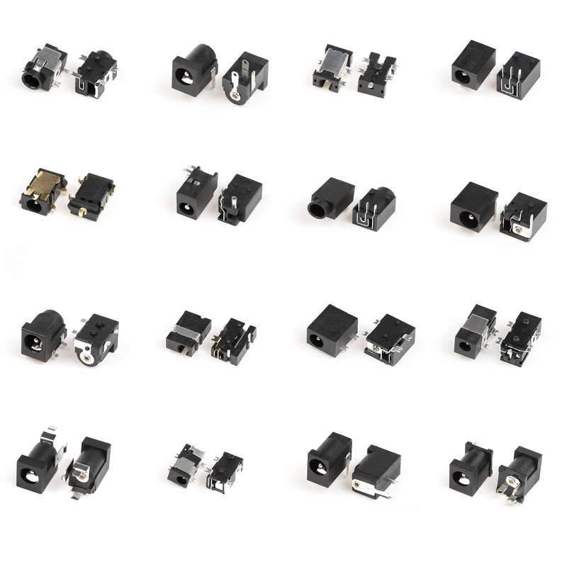 5-PIN DC-058-1,3mm DIP Messingkontakt Nylongehäuse DC-Stromadapterstecker Buchse