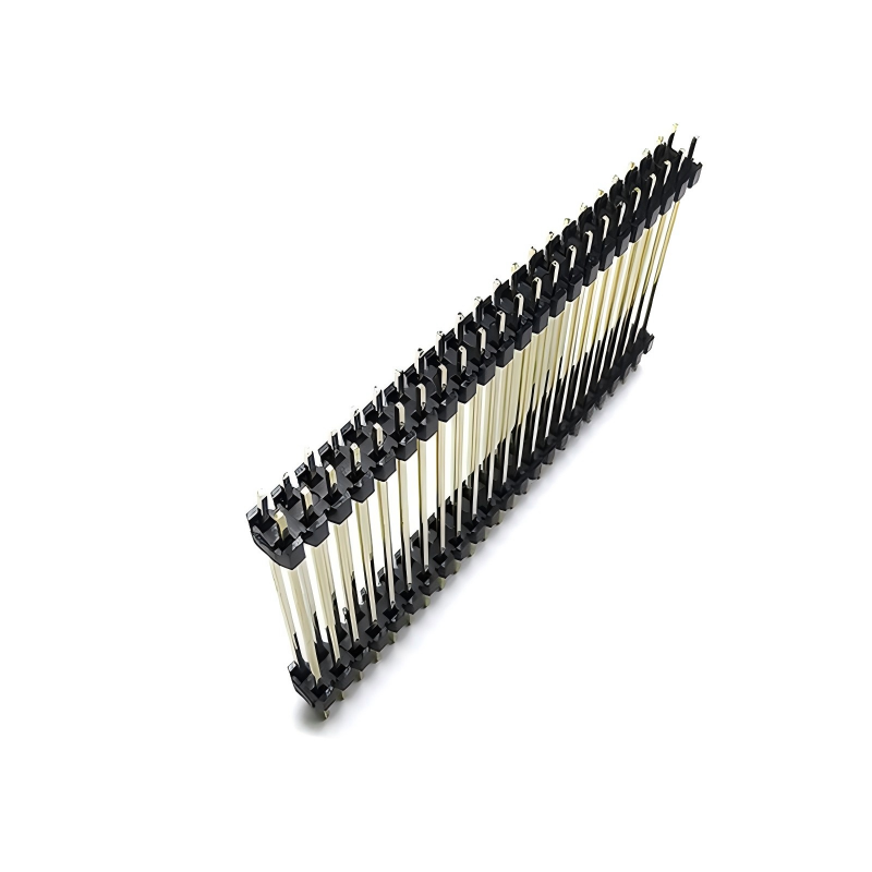 1,27mm rechtwinkliger Pitch Einzel- und Doppelreihen 40-poliger PCB-Buchsenleisten-Steckverbinder