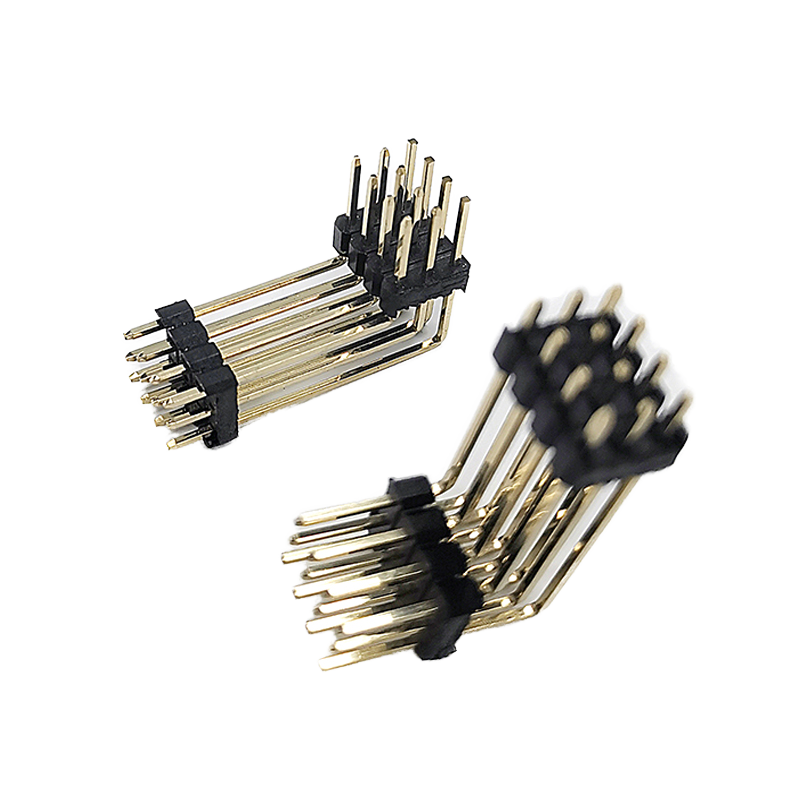 2.54mm Pitch Doppelreihe Männlicher Pin Header Connector Gerade PCB Goldplattierte Header Streifen