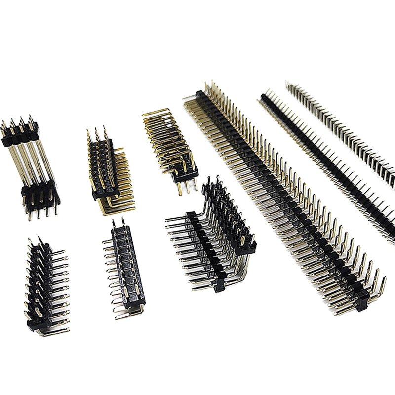 2.54mm Pitch Doppelreihe Männlicher Pin Header Connector Gerade PCB Goldplattierte Header Streifen