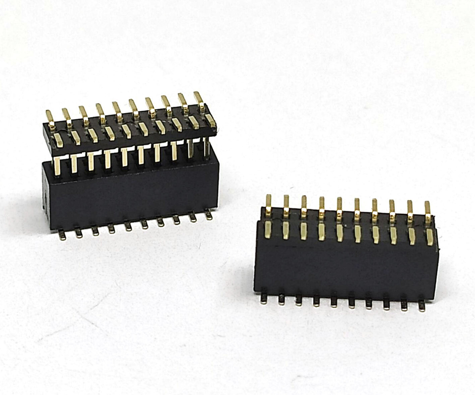 1.27mm Pitch 20 Pin Weiblich Männlich SMT Typ PCB Steckdosen-Pin-Header