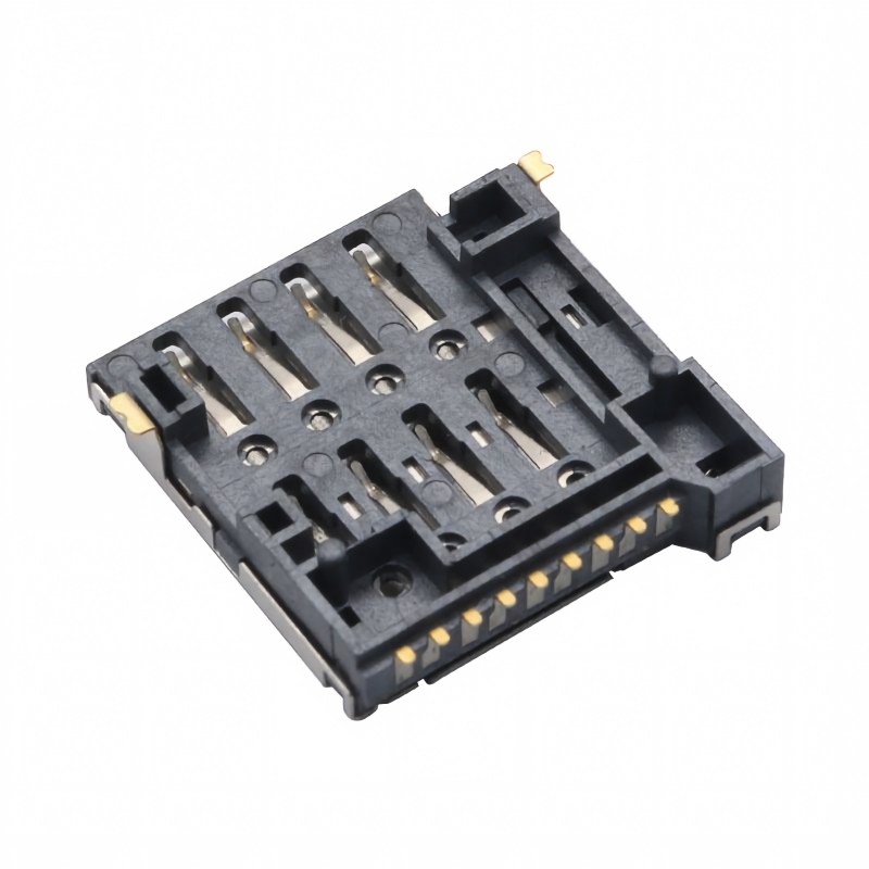 Anticrush-Edelstahl-Schale 5000 Einfügungen 8-Pin Micro SIM Steckdose Anschluss