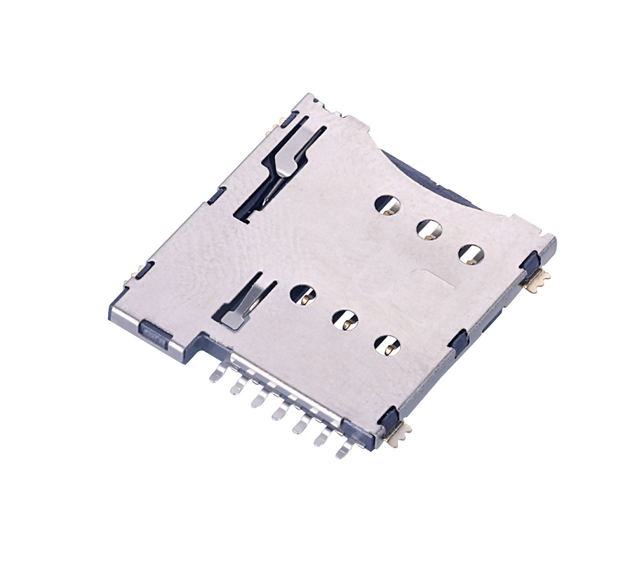 SIM-Kartenträger Push-Push Typ Nano Micro 6pin 8pin SIM-Kartenschalter für PCB-Handys