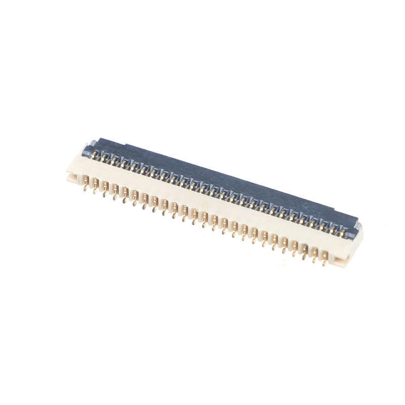 0.3mm Pitch 1.0H Clamshell Type FFC FPC Connector Double Row Needle with White Glue for LCD Screen Flat Socket