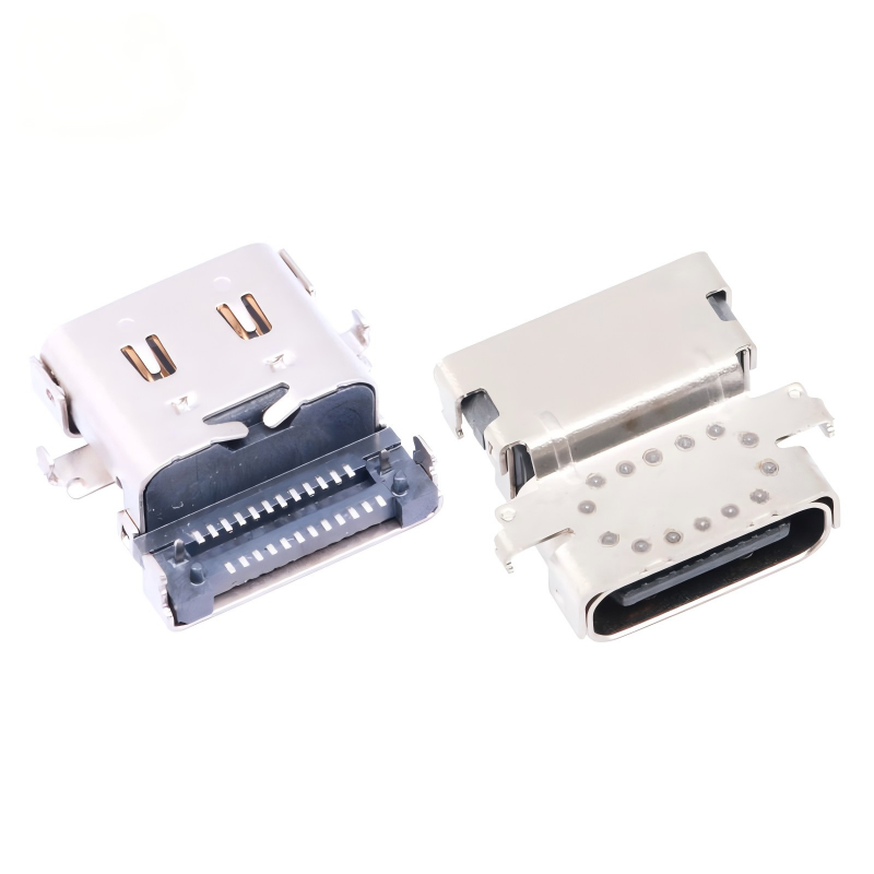 Individuell angepasst Typ-C USB 3.2 40 Gbps Wasserdicht U4 24 Pin SMT DIP PCB Weiblicher Stecker Goldbeschichtung 5A Strom