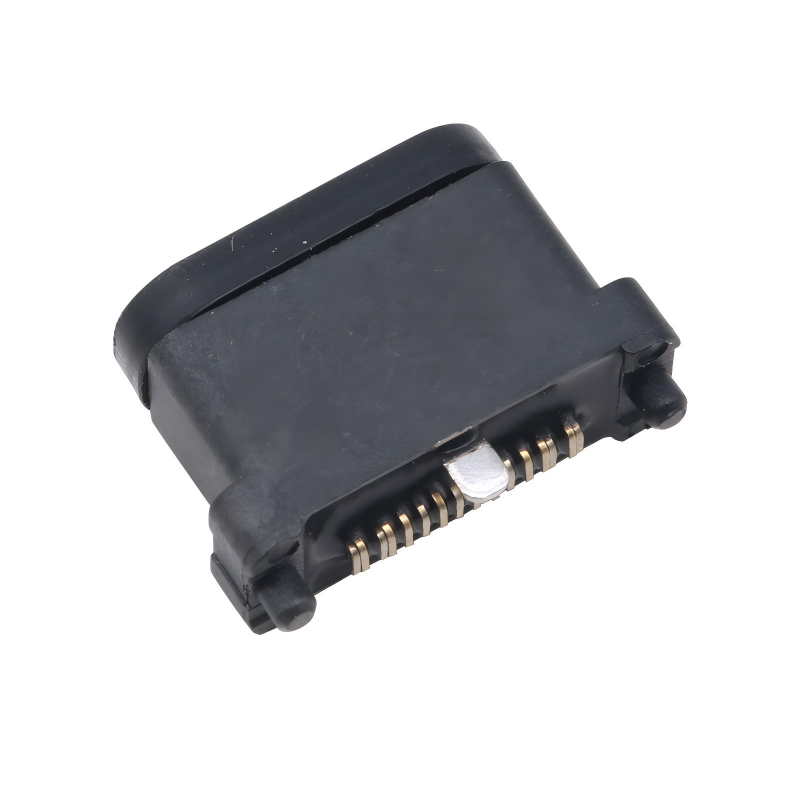 USB 3.2 Typ-C 40 Gbps Wasserdicht U4 Steckdose 24 Pin SMT DIP PCB Weiblicher Steckverbinder Goldbeschichtung Edelstahl 5A 100V AC