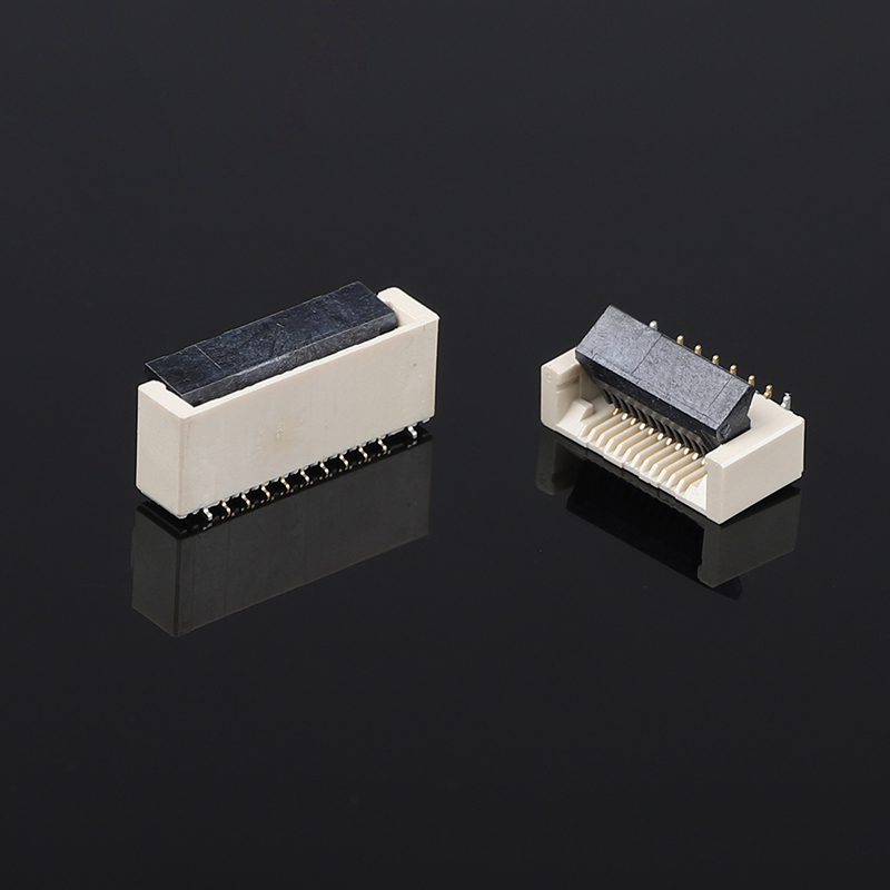 0.5mm Schwung 60PIN Vertikal Positivfuß 5.2H Clamshell Buckle Flat Connector Kabel Steckdose FPC FFC Kabel PCB-Anschlüsse