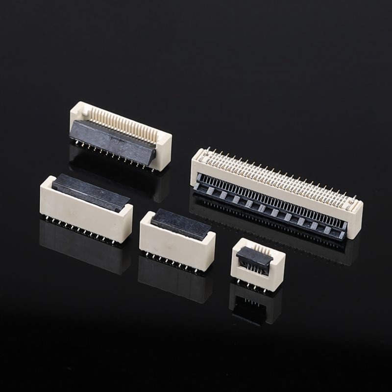 0.5mm Schwung 60PIN Vertikal Positivfuß 5.2H Clamshell Buckle Flat Connector Kabel Steckdose FPC FFC Kabel PCB-Anschlüsse