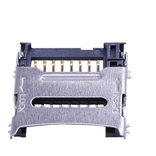 8-Pin Micro SD / TF Karten Steckdose. Molex 472192001 Alternative. H1.8mm Lift-the-Cover (Scharnier) SMT-Anschluss.