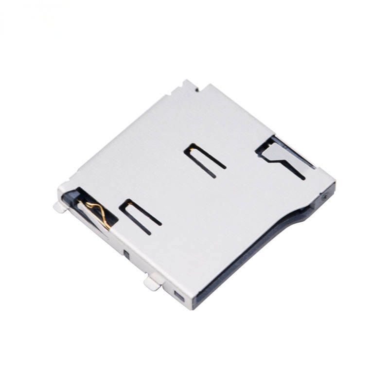 8-Pin Micro SD / TF Karten Steckdose. Molex 472192001 Alternative. H1.8mm Lift-the-Cover (Scharnier) SMT-Anschluss.