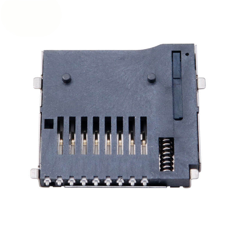 8-Pin Micro SD / TF Karten Steckdose. Molex 472192001 Alternative. H1.8mm Lift-the-Cover (Scharnier) SMT-Anschluss.