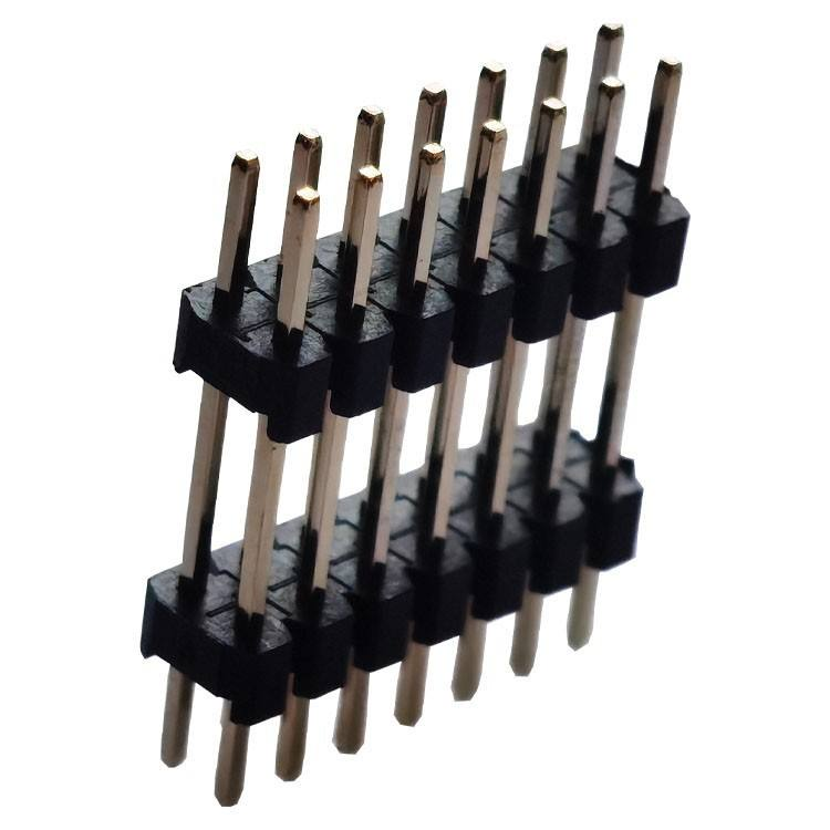 Doppelreihige Buchsen-/Stiftleisten mit 2,0 mm Rastermaß, 2-40 Pins, vergoldet für PCBA