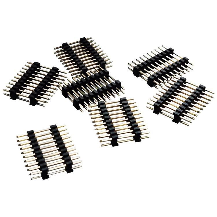 Doppelreihige Buchsen-/Stiftleisten mit 2,0 mm Rastermaß, 2-40 Pins, vergoldet für PCBA