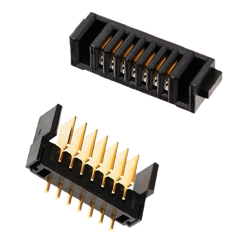 7-PIN Fingerabdruckschloss Batteriehalter Stecker 2,0mm Raster Einsteckklinge PBT Material Phosphorbronze Kontakte