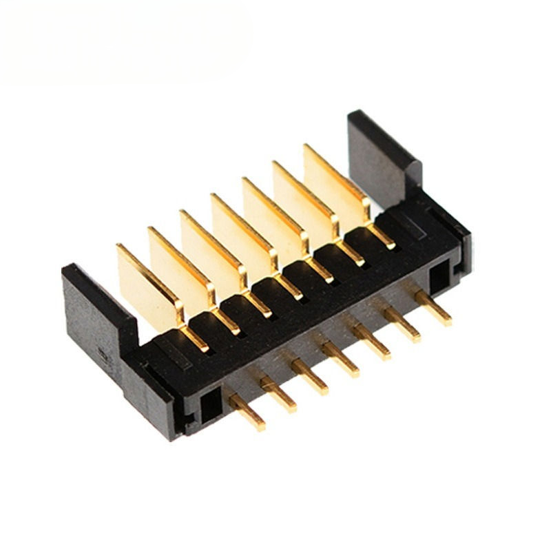 7-PIN Fingerabdruckschloss Batteriehalter Stecker 2,0mm Raster Einsteckklinge PBT Material Phosphorbronze Kontakte