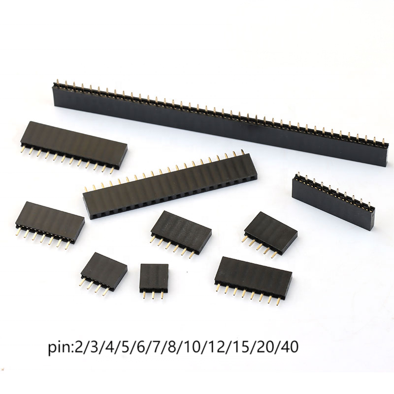 2mm 2pin Female Pin Header Vertical DIP Single Row 1*2P Female 2.0mm Pin Header Connector