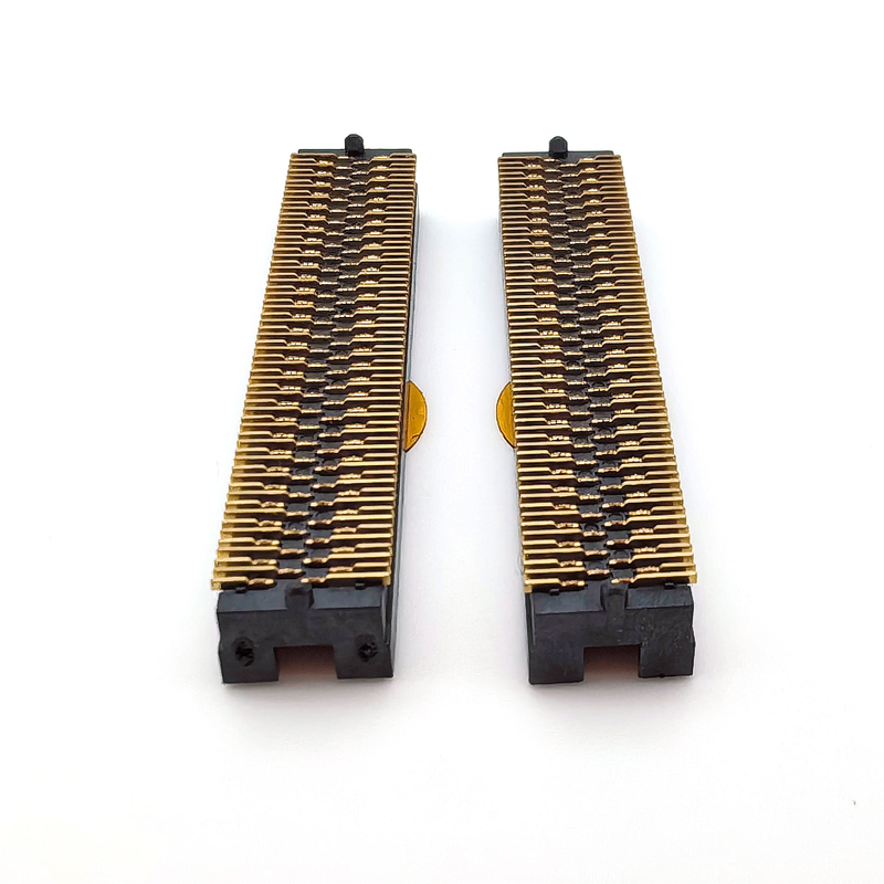 1,27mm Buchse Kommunikationssteckverbinder 4x25P H5,08 SMT Y-Typ Vollgold 1u für PCBA