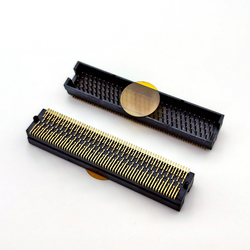 1,27mm Buchse Kommunikationssteckverbinder 4x25P H5,08 SMT Y-Typ Vollgold 1u für PCBA