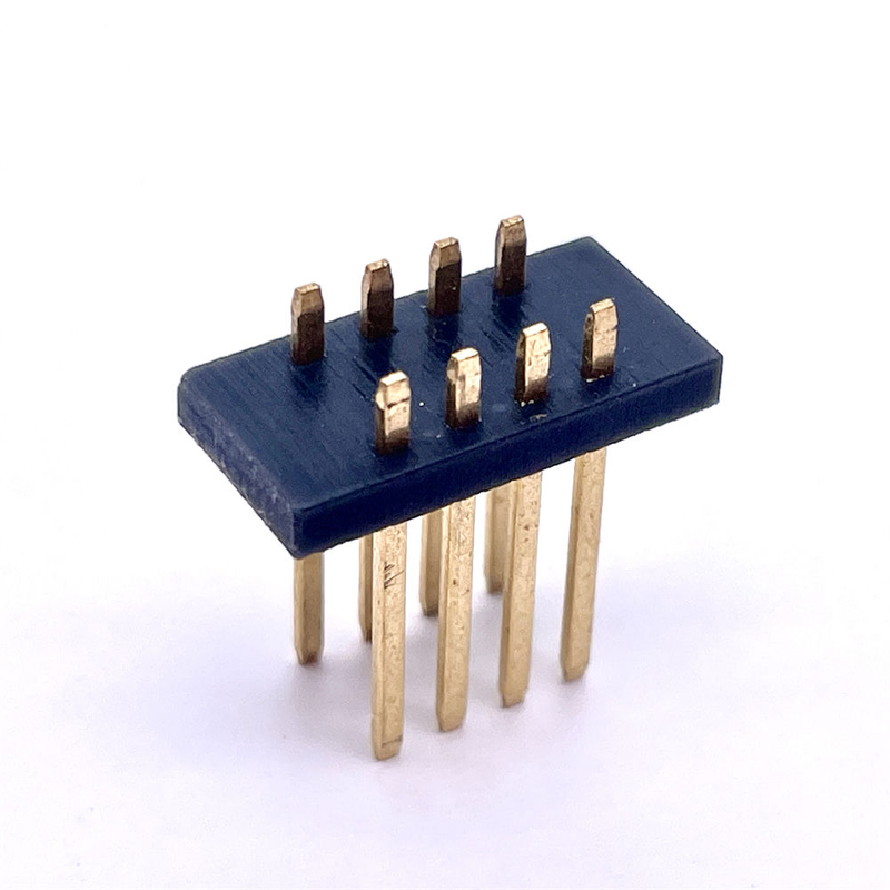 Custom 2.5 × 5.2 mm Pitch Male Headers for PCB Straight 8-pin Strip Pin Header Connector