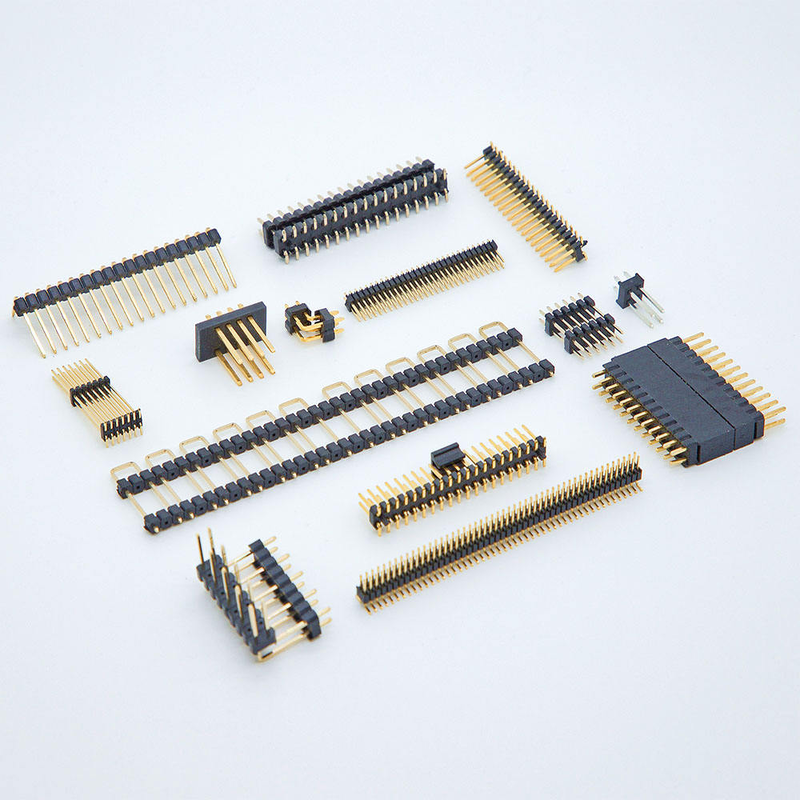 Custom 2.5 × 5.2 mm Pitch Male Headers for PCB Straight 8-pin Strip Pin Header Connector