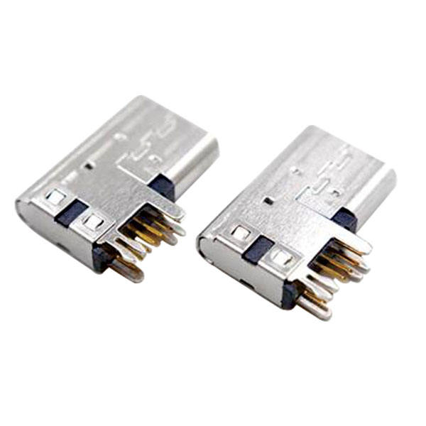 Basic 14-Pin Mini USB Type C Female Connector Stainless Steel Housing 5A Rated Current Side Plug for USB Devices